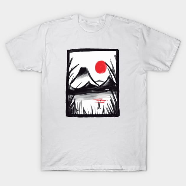 Zen Landscape T-Shirt by Lees Tees